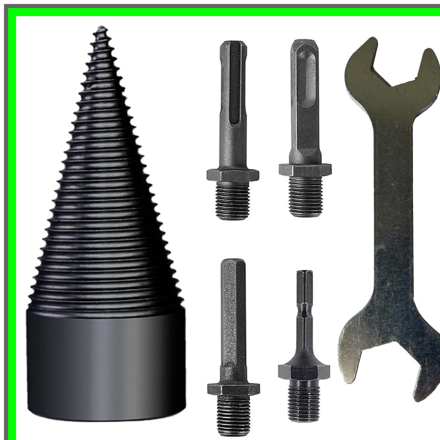 Versatile Wood Splitting Drill Bit Set for Efficient Log Cutting
