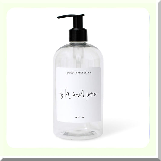 16 oz Clear Plastic Refillable Dispenser Bottles