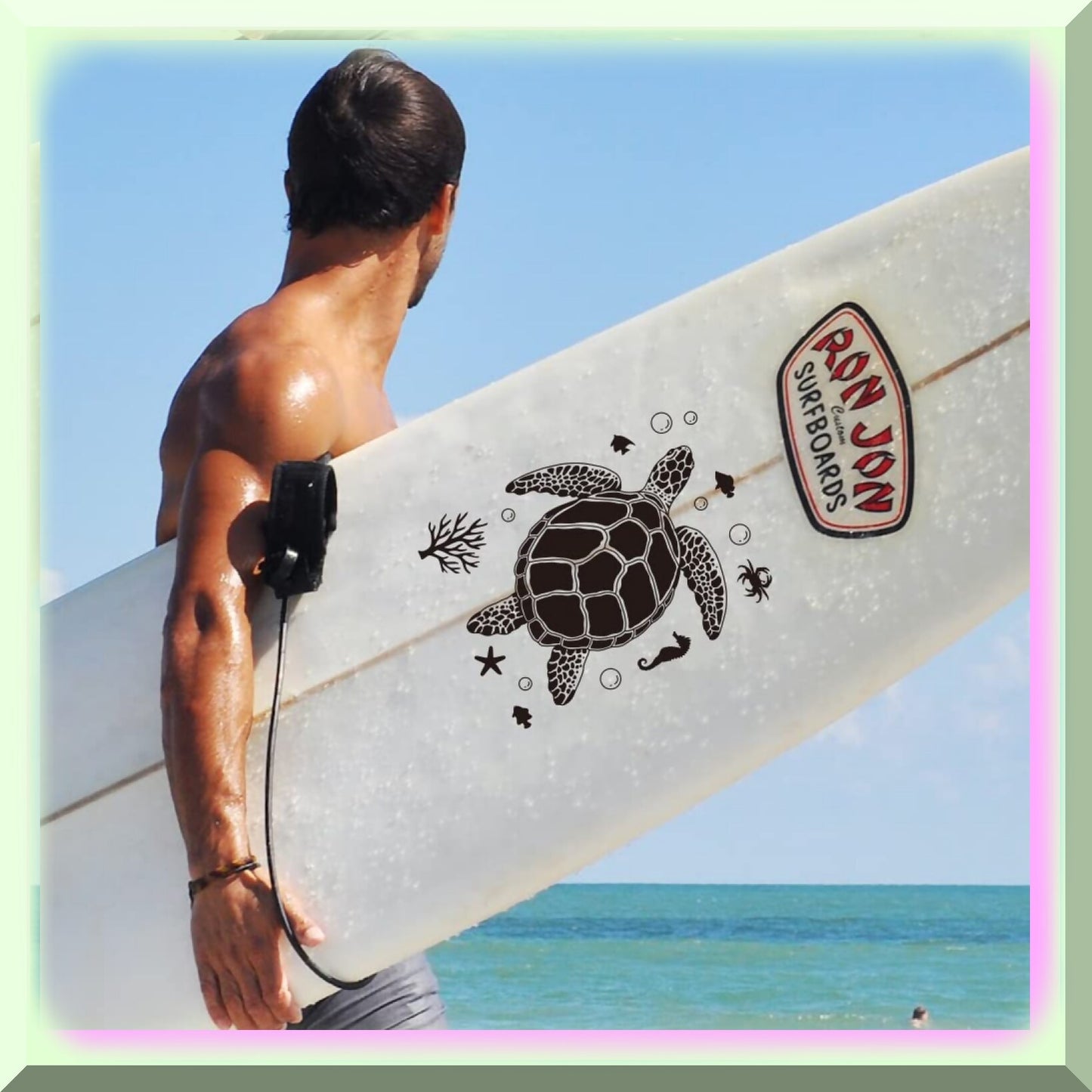 SeaPrint DIY Silk Screen Kit - Turtle & Starfish Stencils