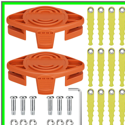 Dual Pack Polycarbonate Replacement Blades for Worx String Trimmers