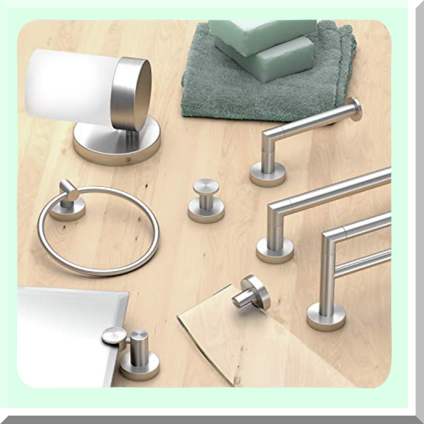 4643B Glam Standard Nickel Tet Paper Holder