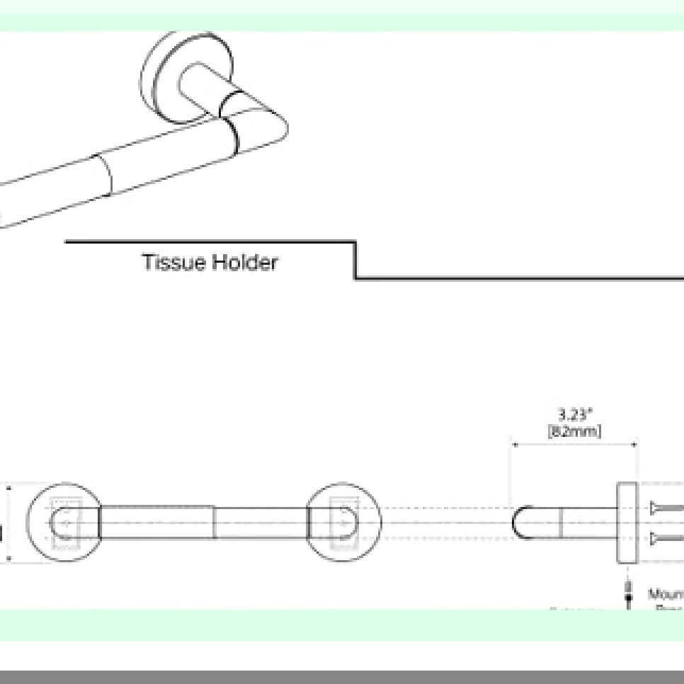 4643B Glam Standard Nickel Tet Paper Holder