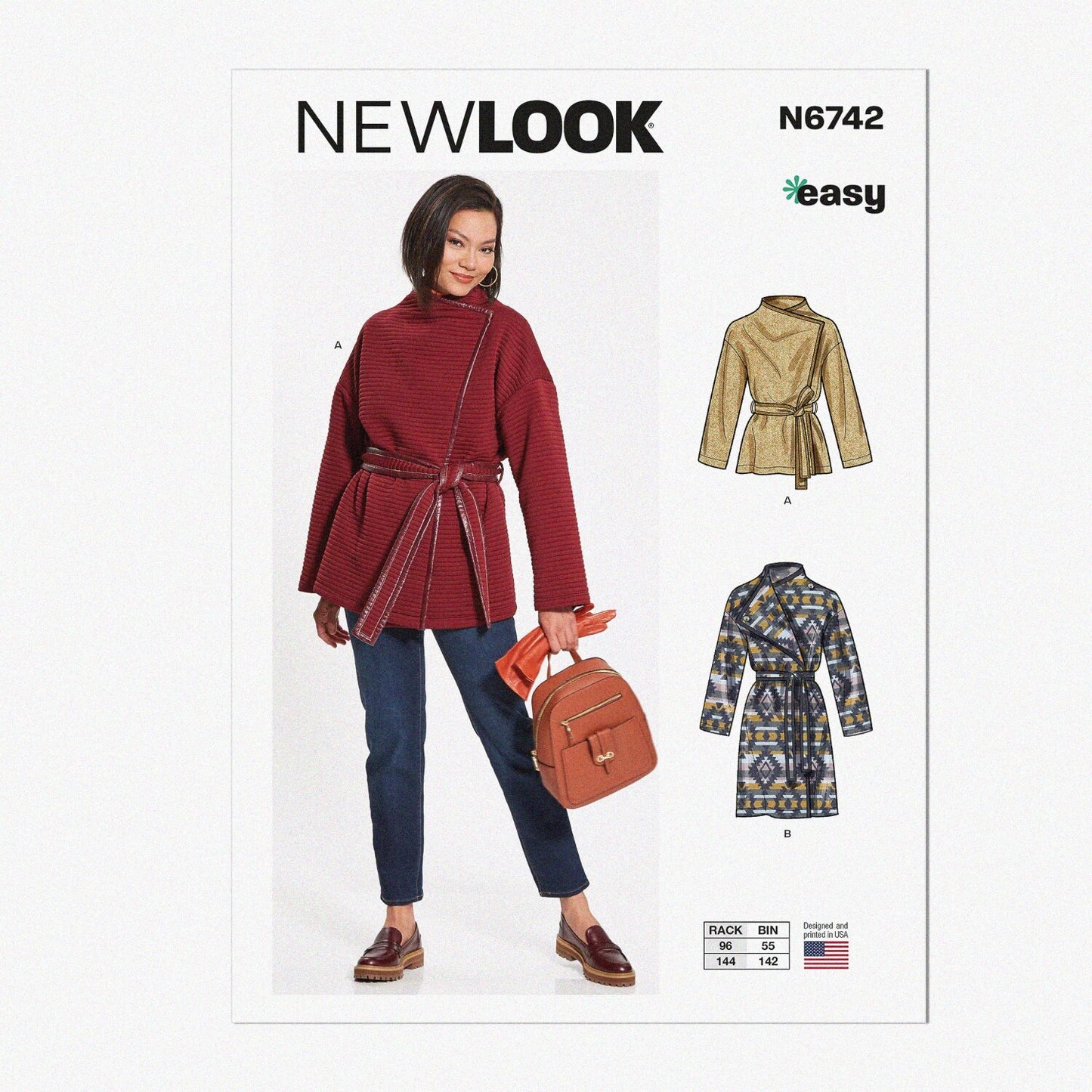 Misses' Jacket and Coat Sewing Pattern Kit, Multicolor, Sizes XS-XL