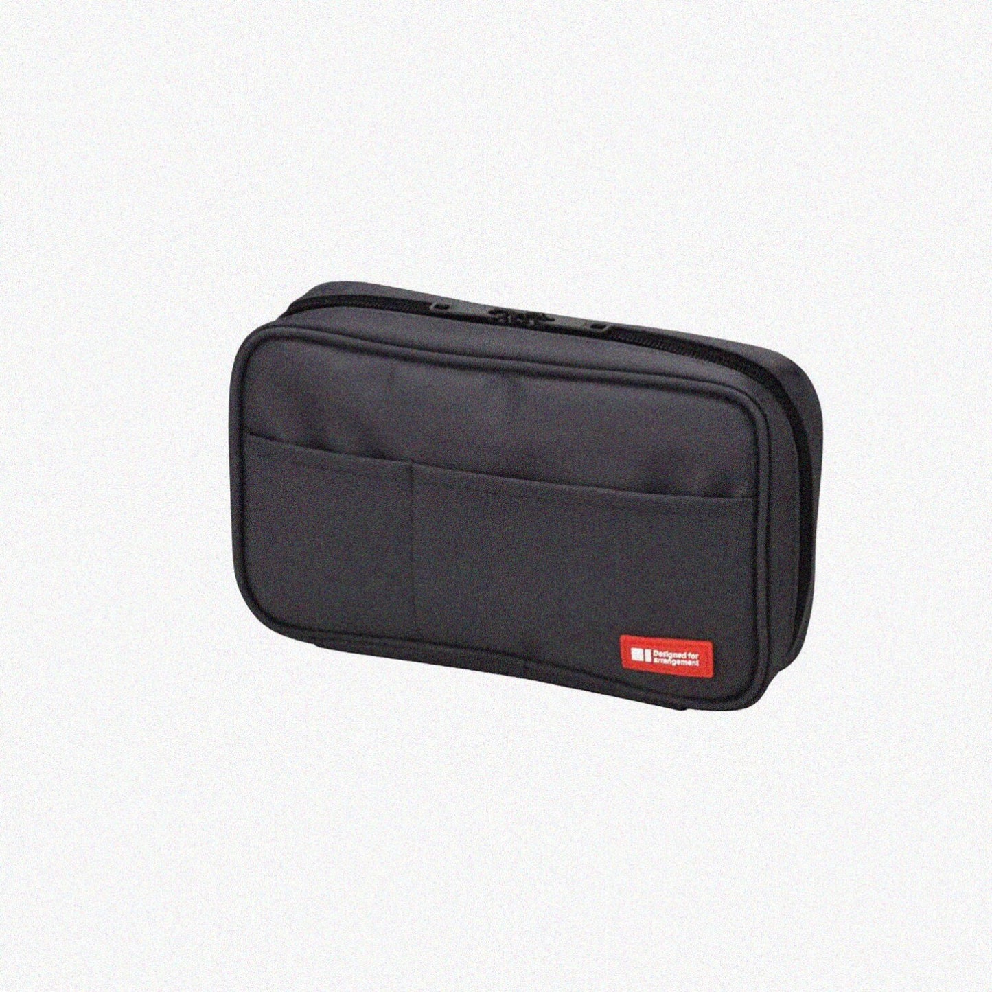 Zipper Pen Case Black 7.9 x 2 x 4.7 Inches