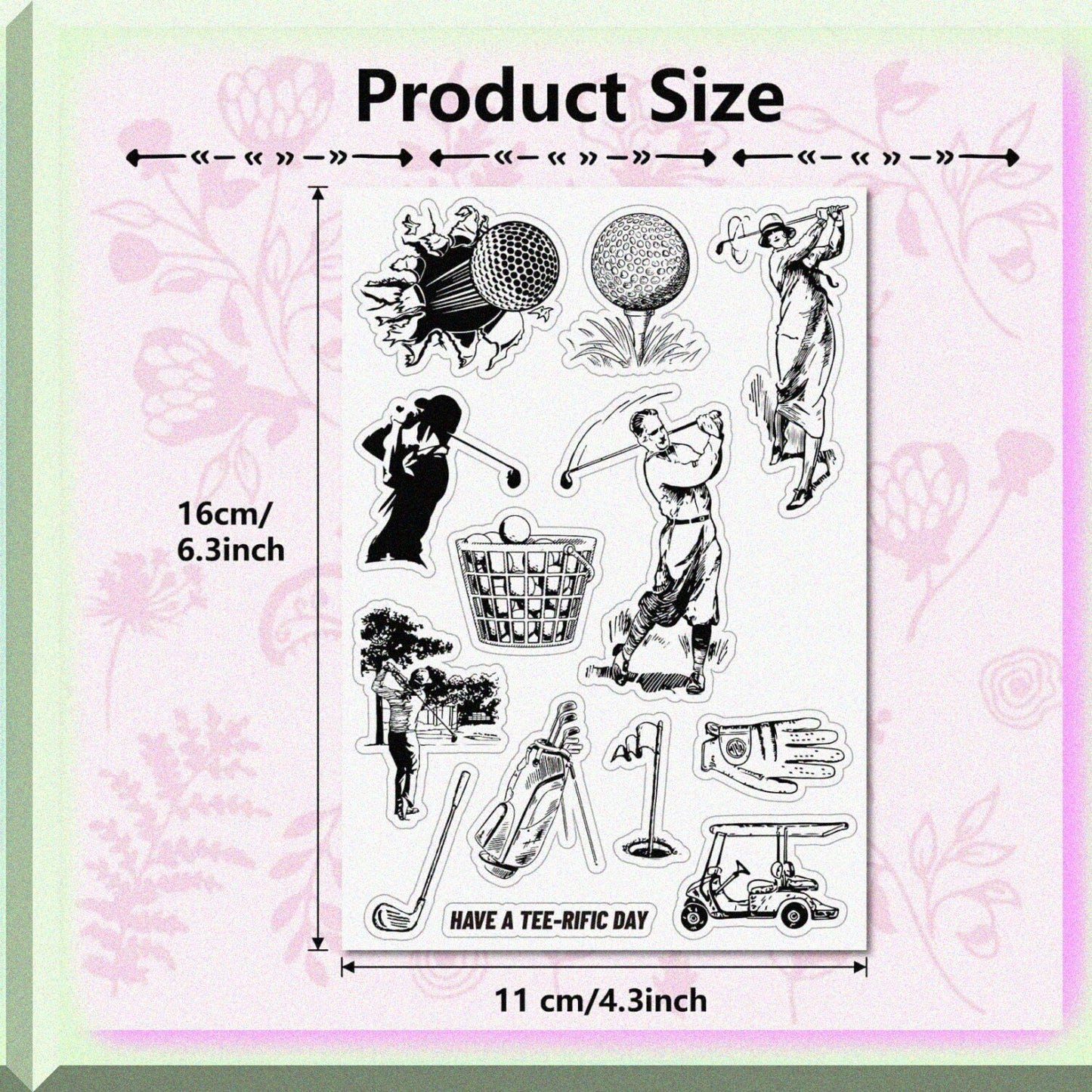 Sport Theme Clear Rubber Stamp Set for Journaling and Crafts