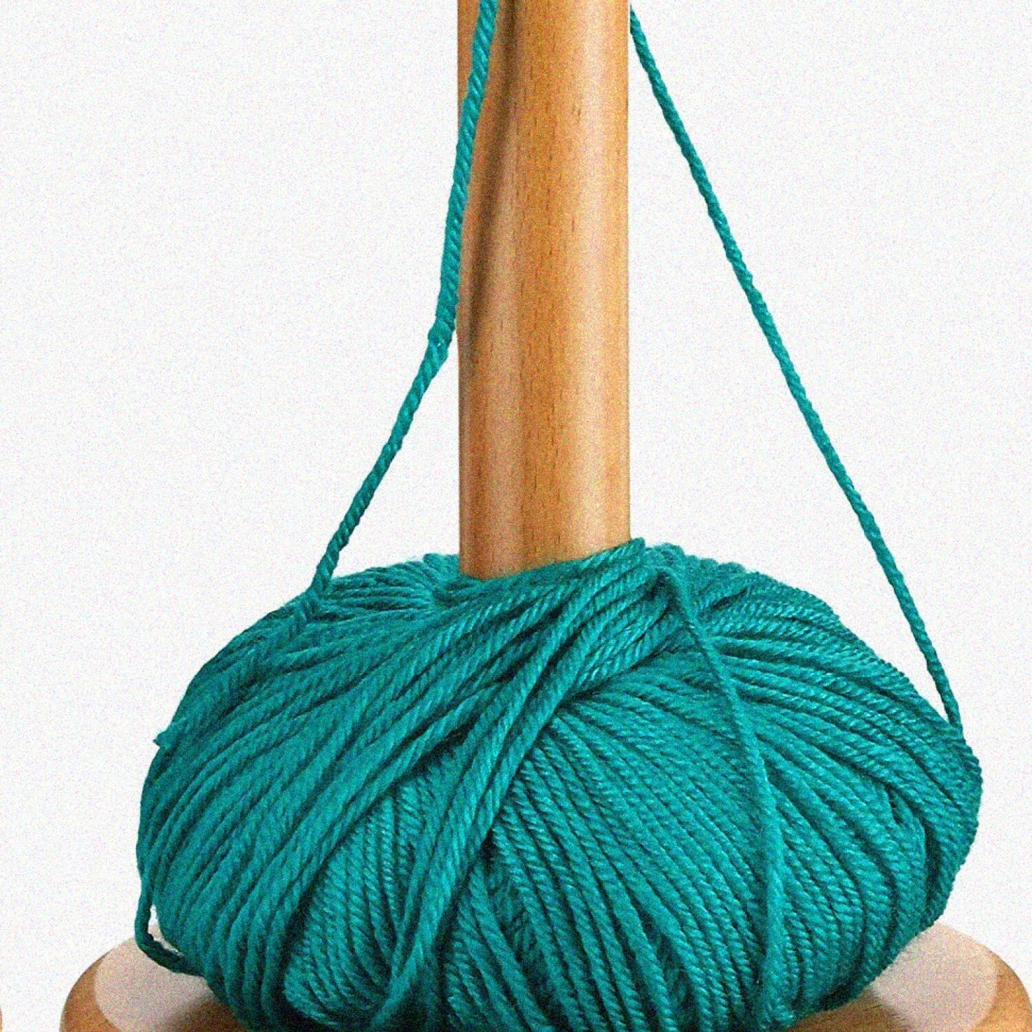 Wood Yarn Holder for Knitting Crochet Natural Wood 13.5cm Diameter