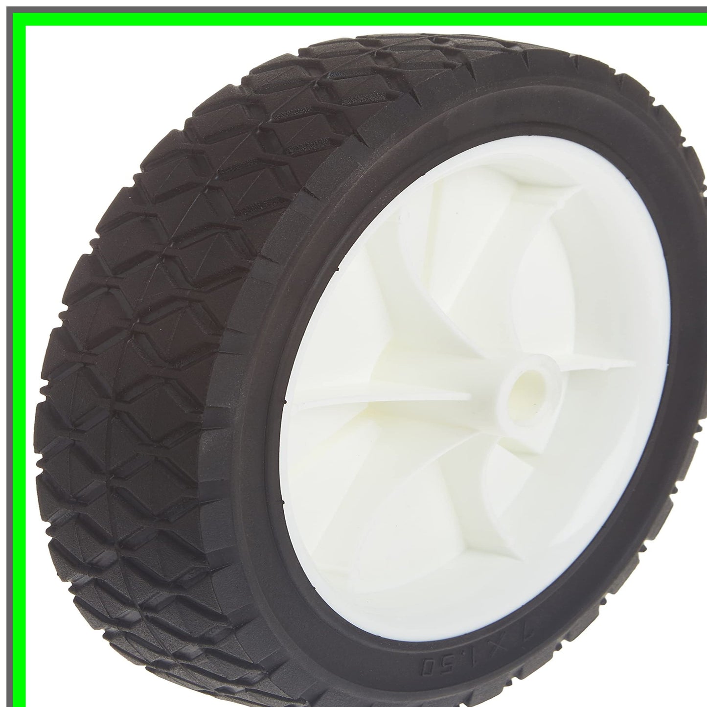 Versatile 7-Inch Diamond Tread Universal Wheel for Smooth Mobility