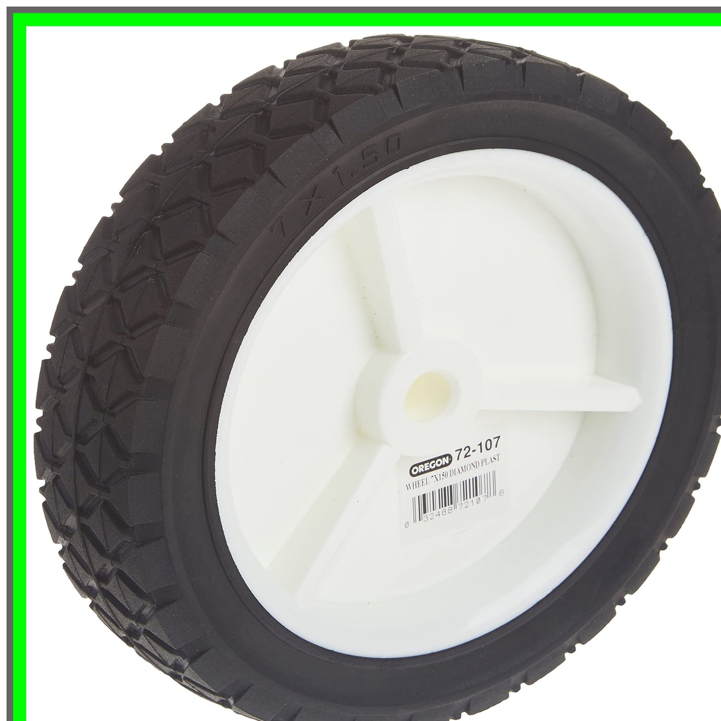 Versatile 7-Inch Diamond Tread Universal Wheel for Smooth Mobility