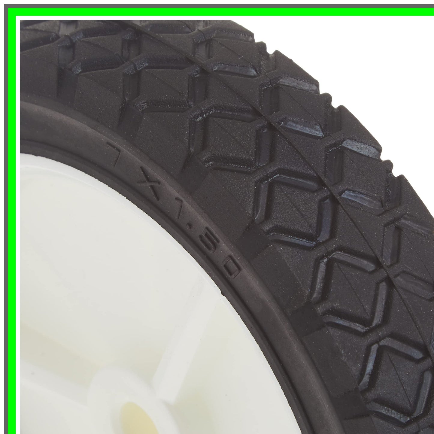 Versatile 7-Inch Diamond Tread Universal Wheel for Smooth Mobility
