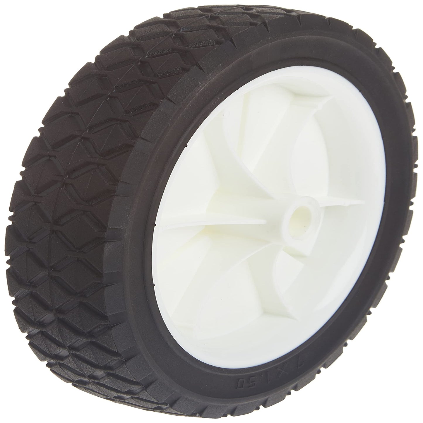 Versatile 7-Inch Diamond Tread Universal Wheel for Smooth Mobility