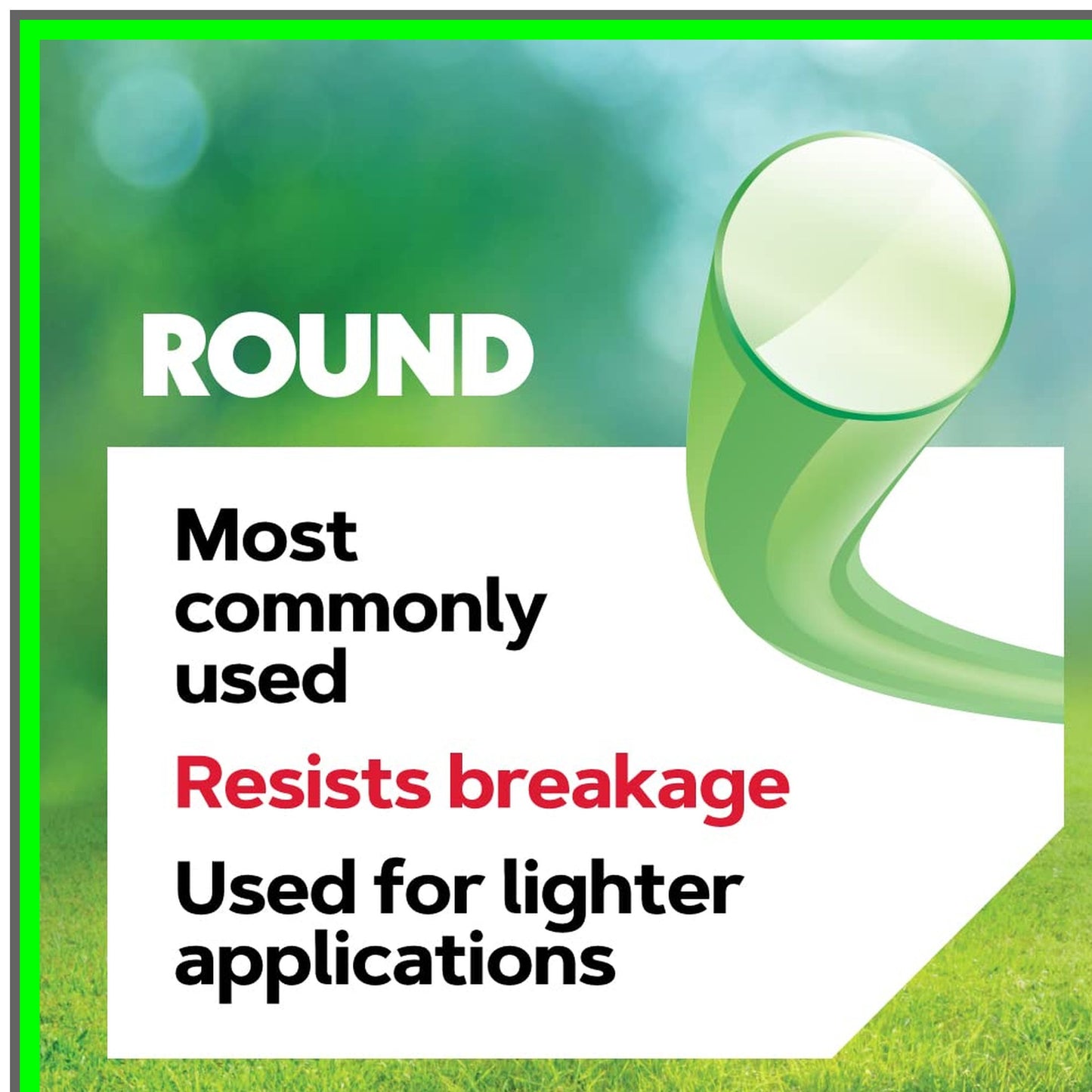 Gatorline 1-Pound Round Trimmer Line 0.080-Inch x 413-Feet for Whackers