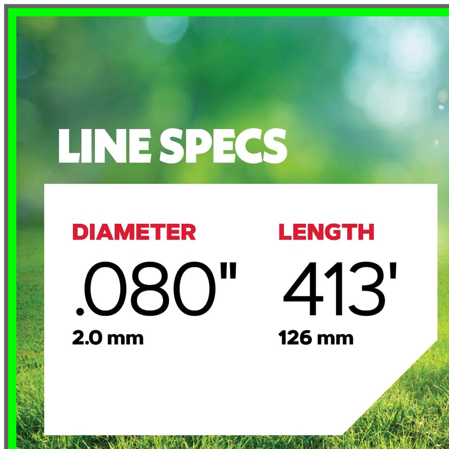 Gatorline 1-Pound Round Trimmer Line 0.080-Inch x 413-Feet for Whackers