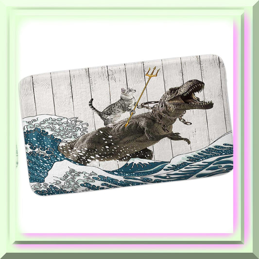 Funny Cat Bath Mat 24x16 Inches