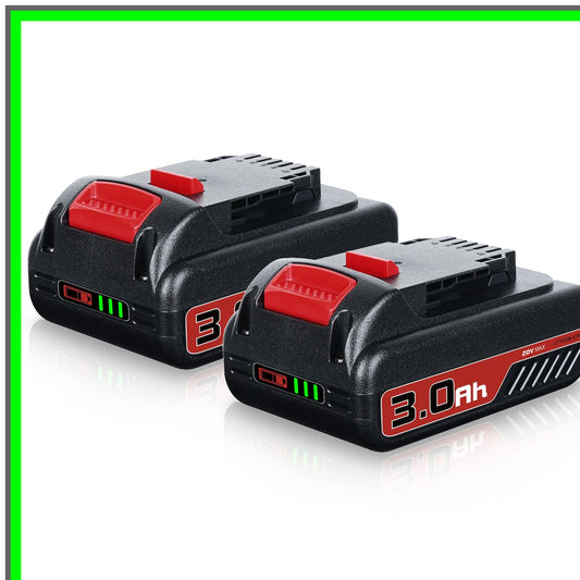 Dual 3.0Ah 20V Battery Replacement for DCB206 DCB207 DCB204 Power Tools