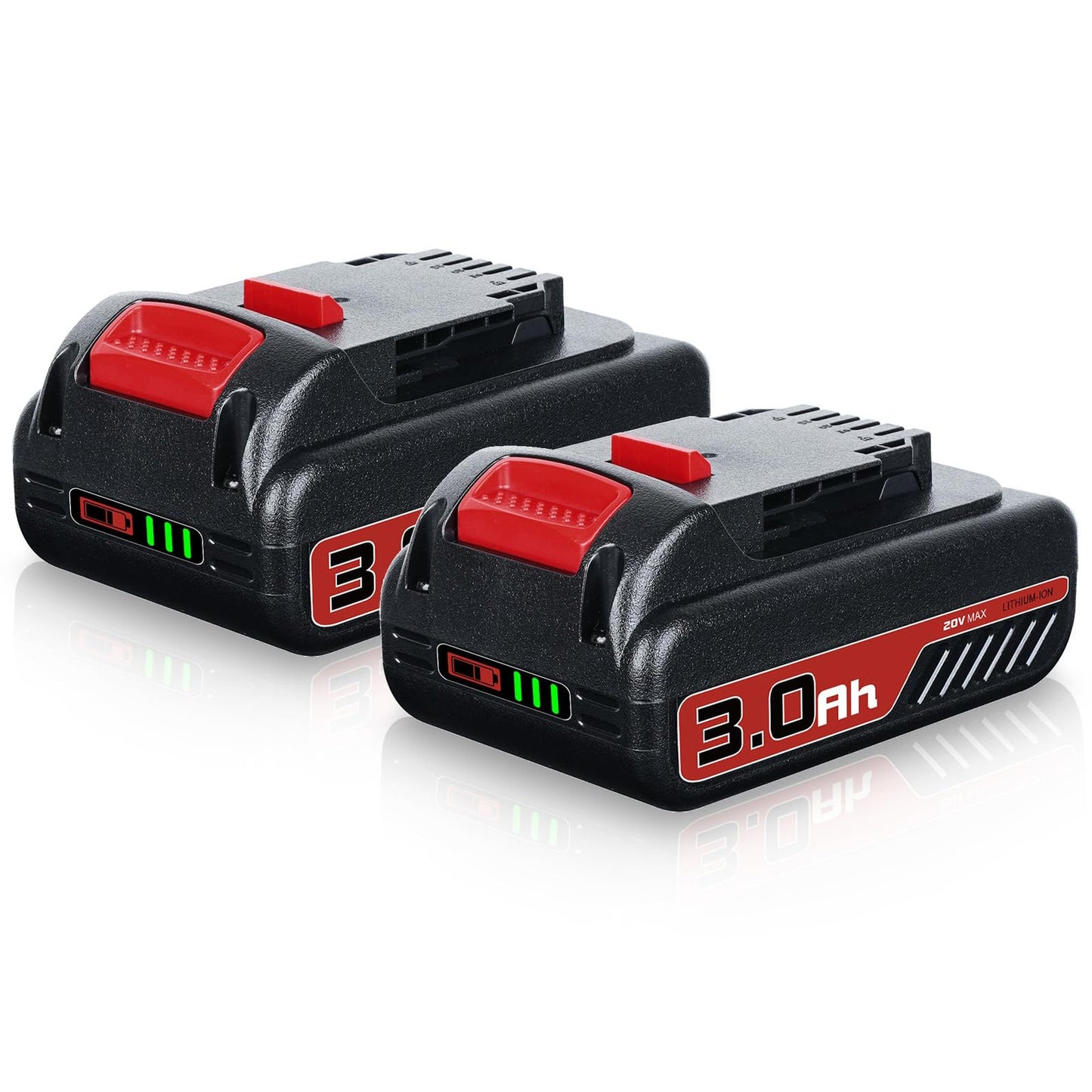 Dual 3.0Ah 20V Battery Replacement for DCB206 DCB207 DCB204 Power Tools