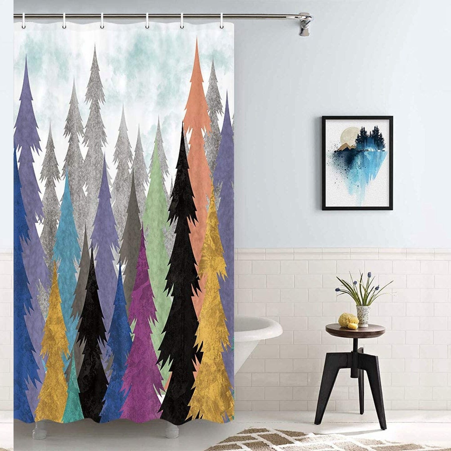 Rustic Tree Shower Curtain 36x72 Inches