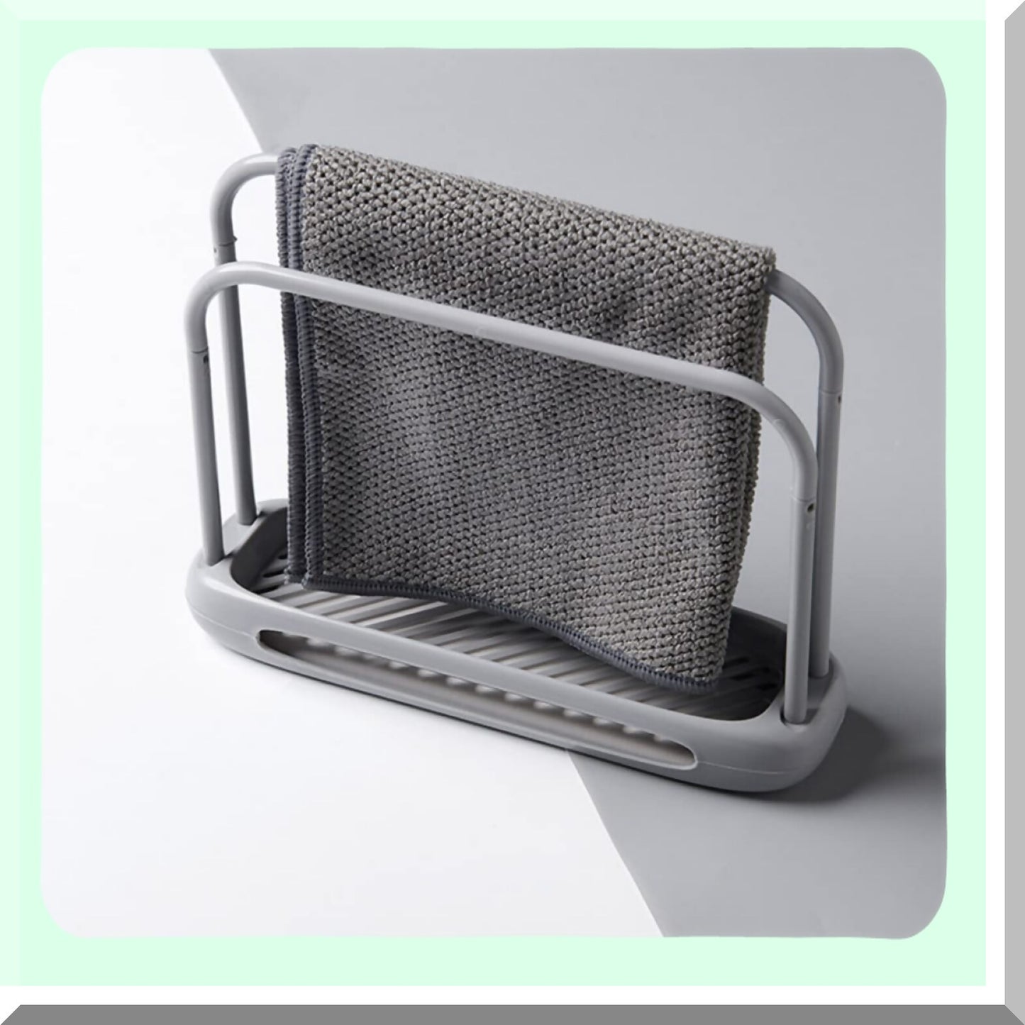 Kitchen Towel Rack Grey 25.3x7.2x19.6cm