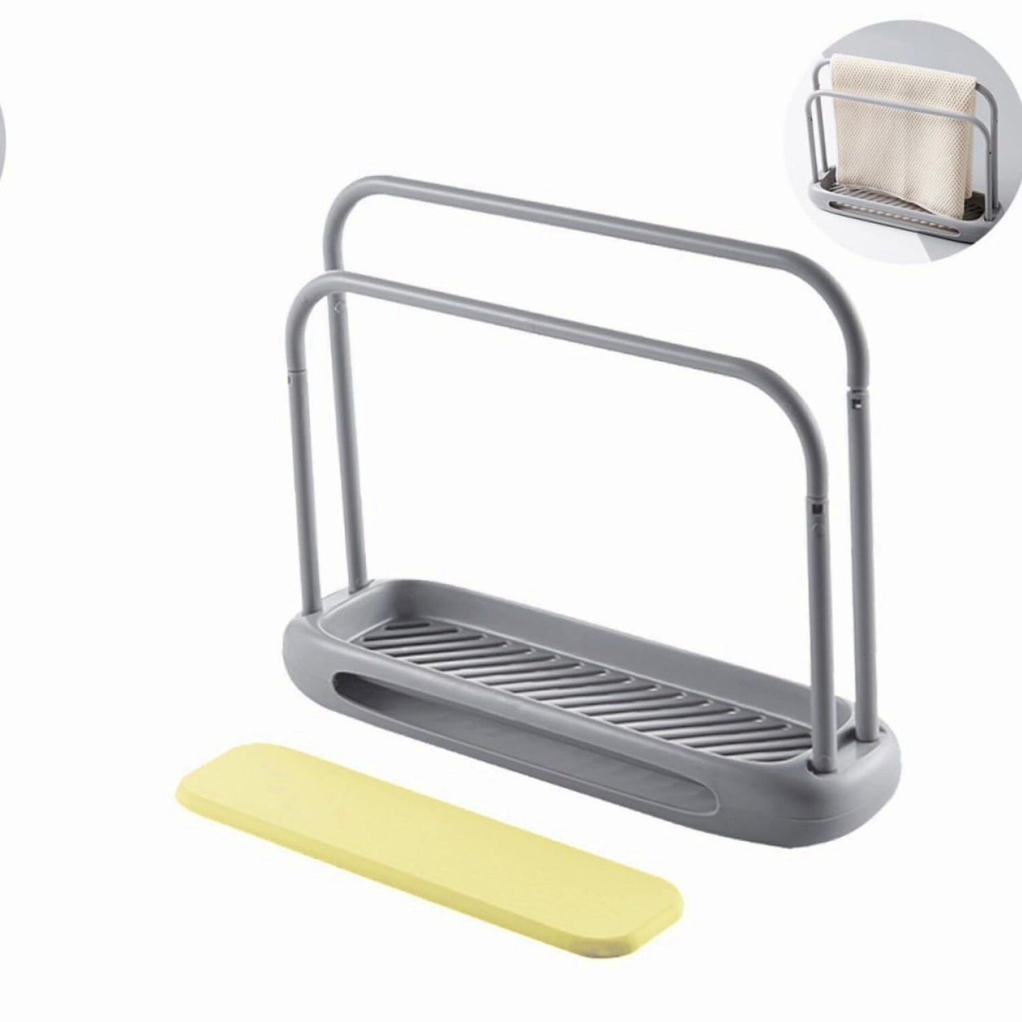 Kitchen Towel Rack Grey 25.3x7.2x19.6cm