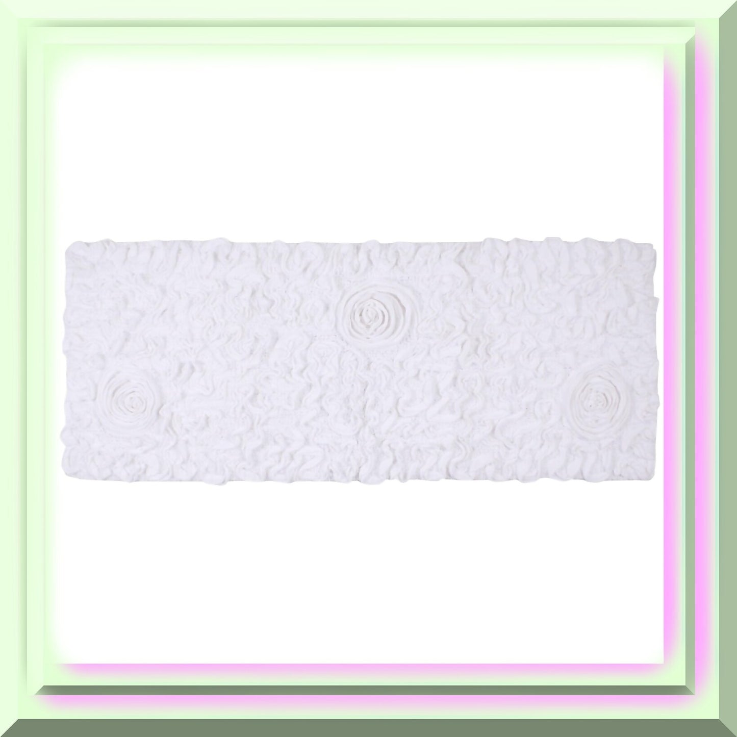 21"x54" Cotton Tufted Bath Rug Runner White