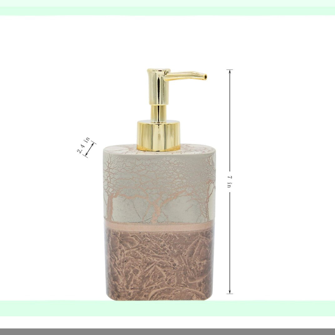 4-Piece Bath Accessories Set with Soap Dispenser, Holder, Tumbler, Soap Dish