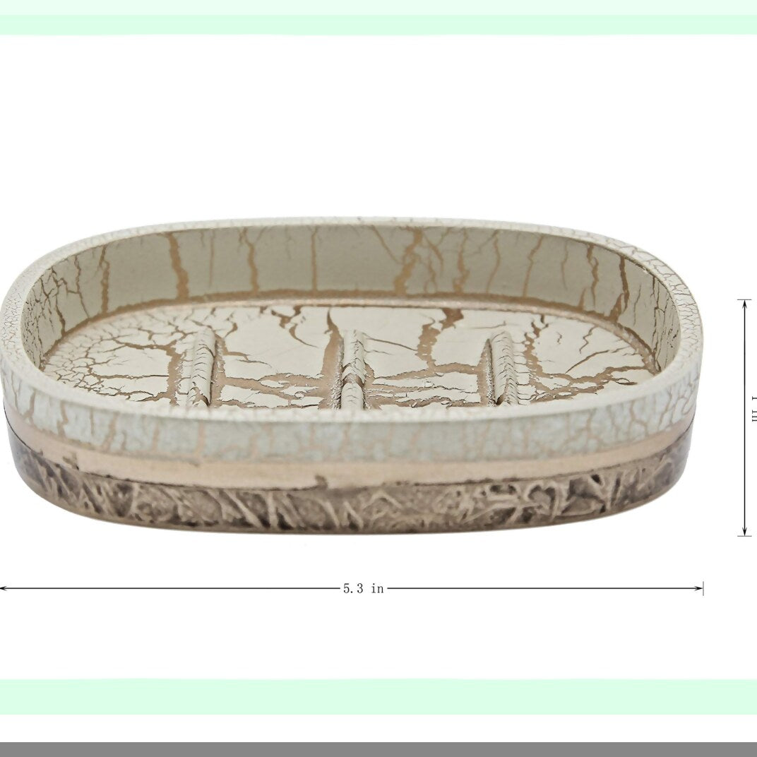 4-Piece Bath Accessories Set with Soap Dispenser, Holder, Tumbler, Soap Dish