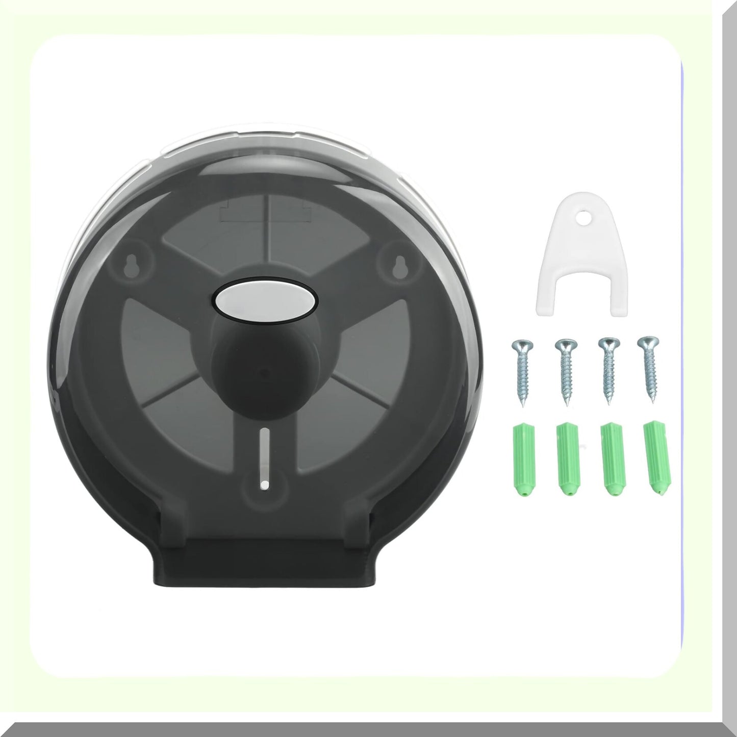 Black ABS Tissue Dispenser for Single-Roll Jumbo Paper