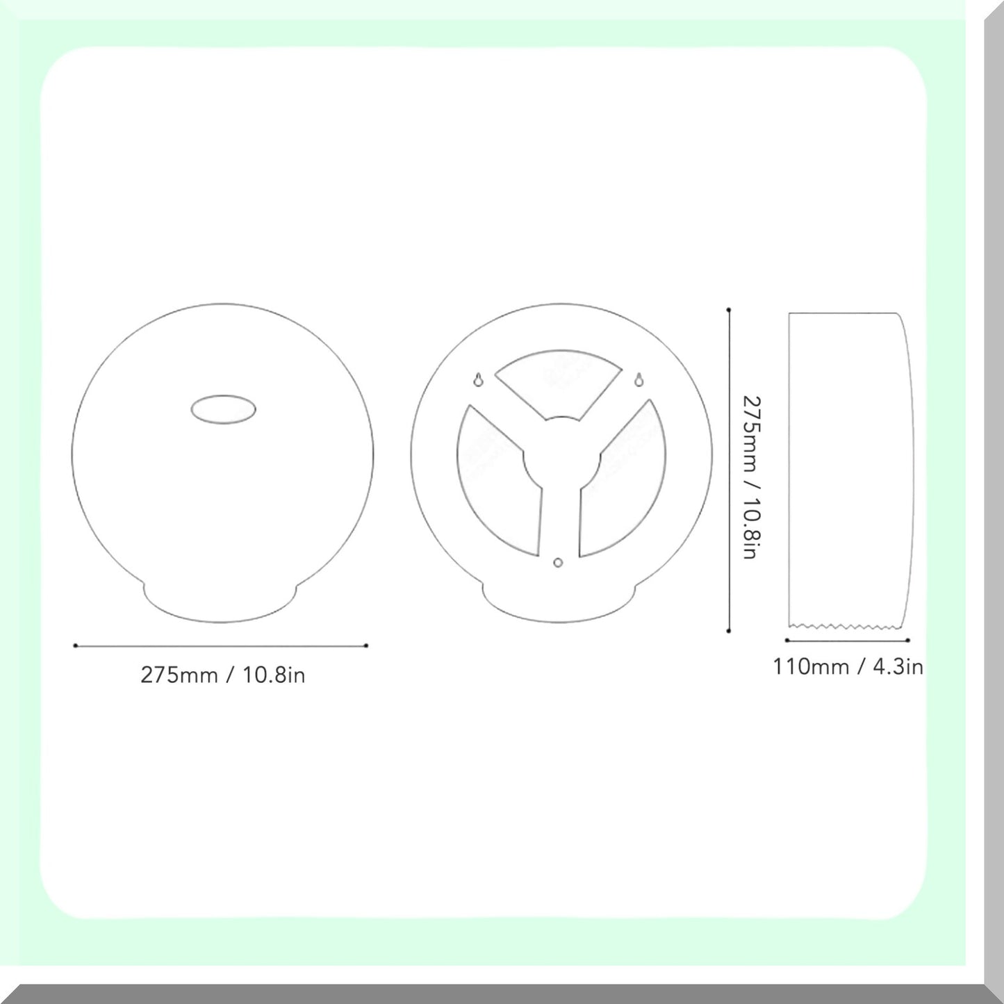 Black ABS Tissue Dispenser for Single-Roll Jumbo Paper