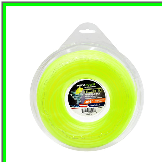 Twisted Trimmer Line 0.095-Inch Diameter, 200-Foot Durable Length