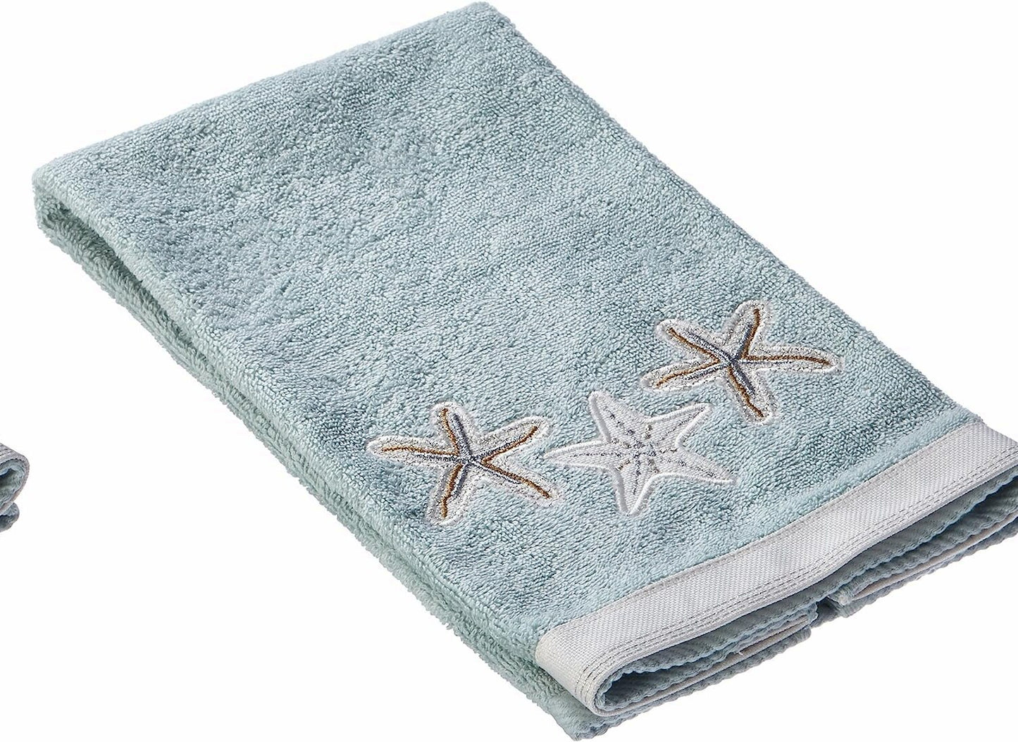 Hand Towel 30x16 Sequin Shells Cotton