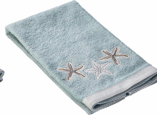 Hand Towel 30x16 Sequin Shells Cotton