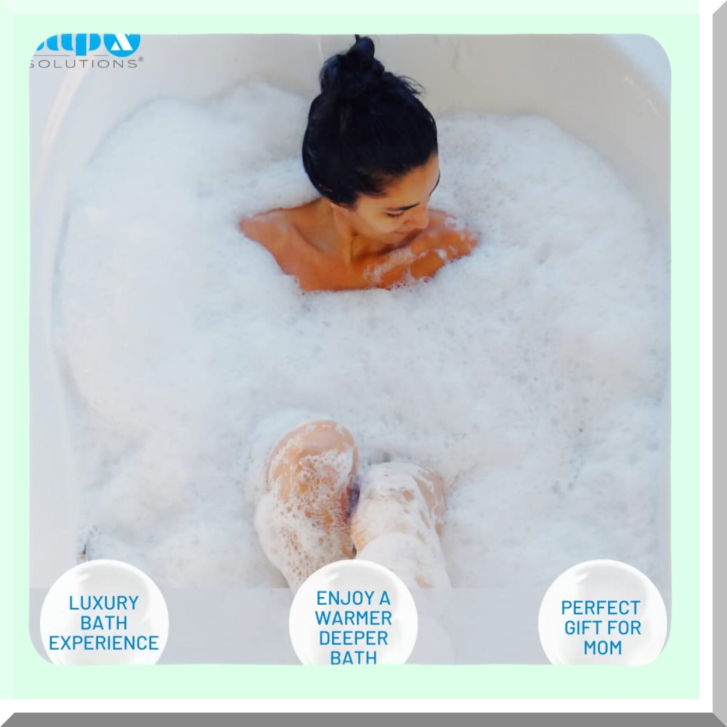 Bottomless Bath Overflow Drain Cover 4" Clear