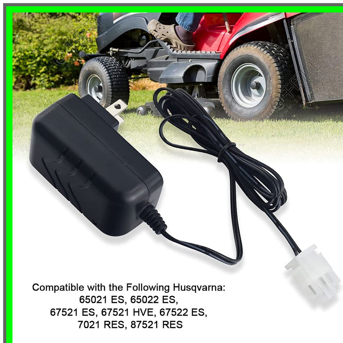 Husqvarna Compatible 12V Mower Battery Charger for Reliable Performance