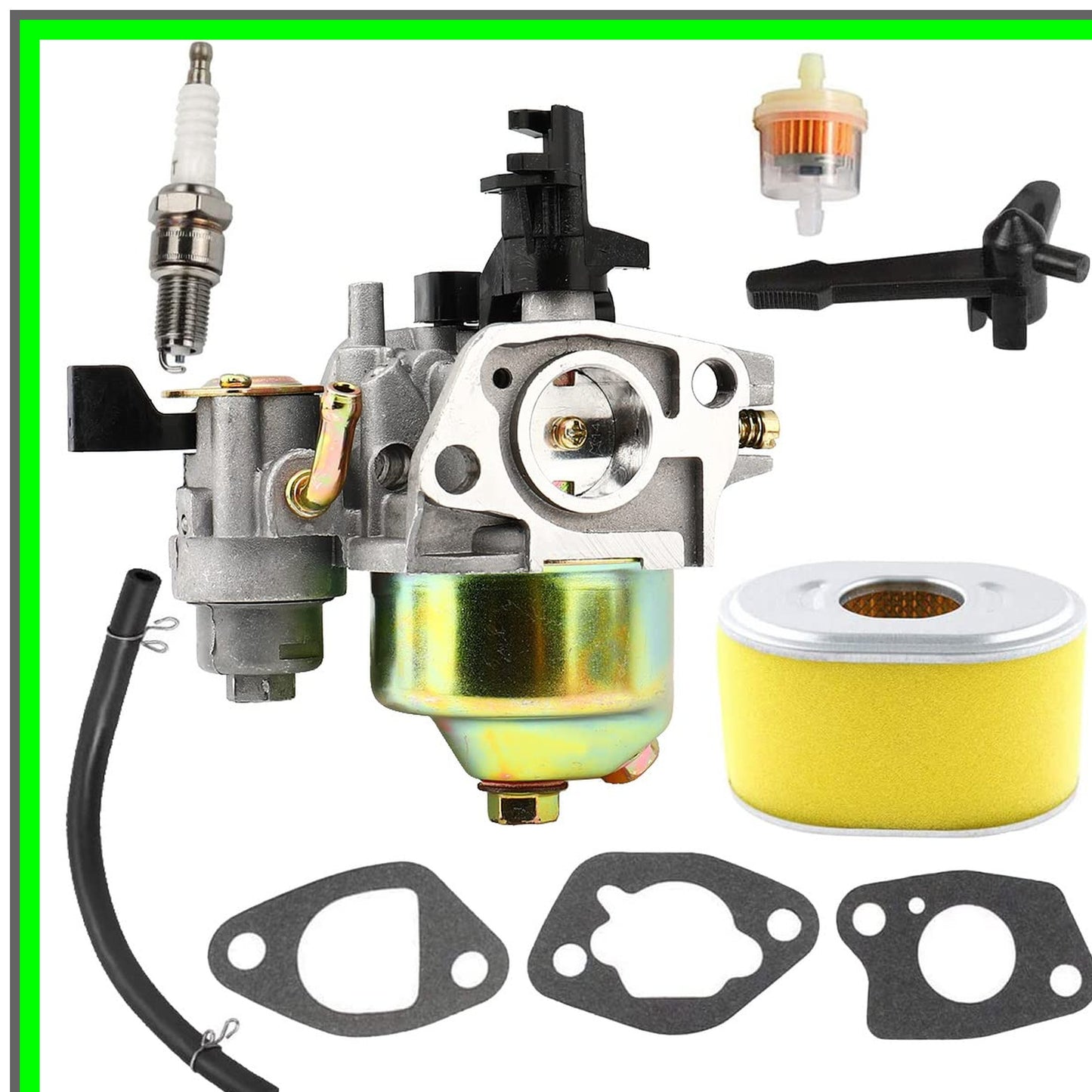 GX160 Carburetor Air Filter Spark Plug Kit for Honda and Predator Engines