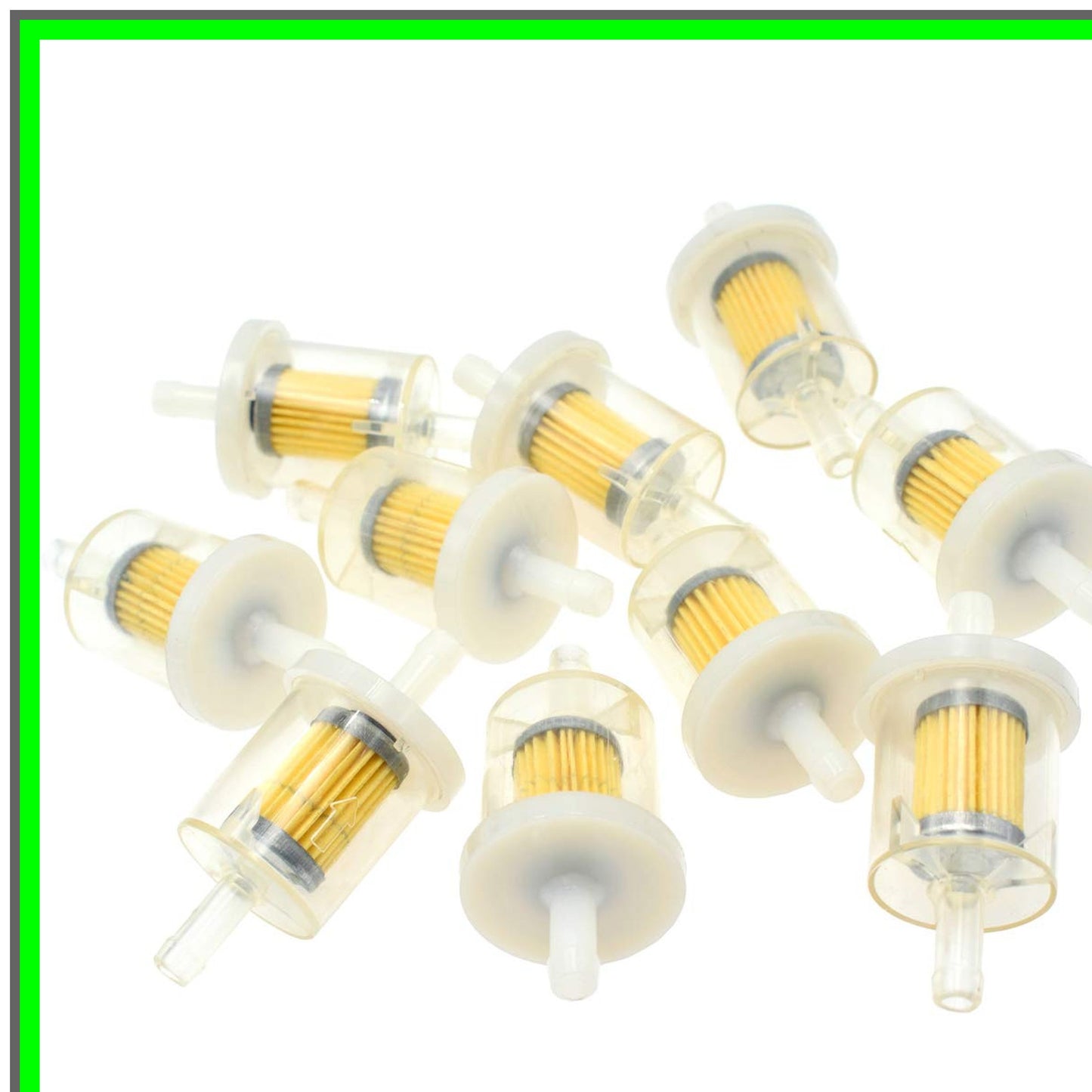 Efficient 10-Pack 40 Micron Fuel Filters for Lawn Mowers and Generators