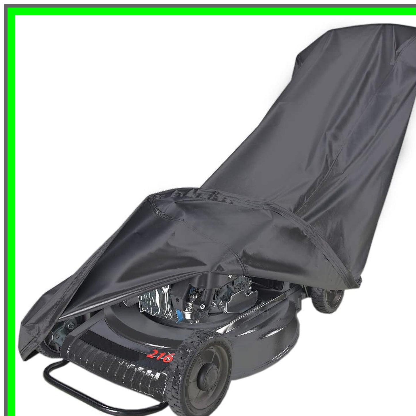 Heavy Duty Waterproof Lawn Mower Cover with Drawstring for Full Protection