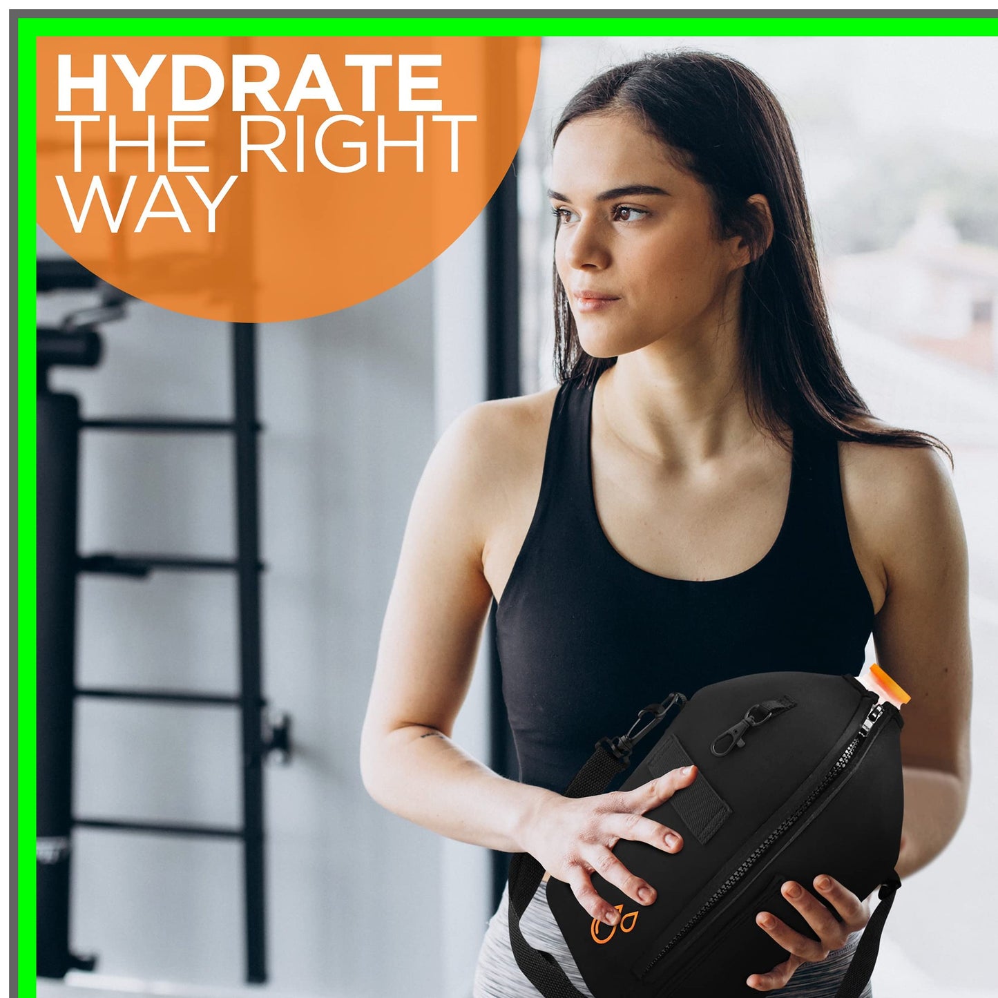 Neoprene Gallon Jug Sleeve with Strap and Clip for Water and Milk Jugs