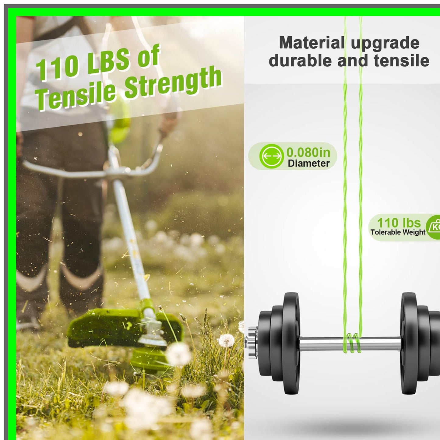 Ryobi Compatible 15 Pcs Trimmer String Replacement Set with Caps