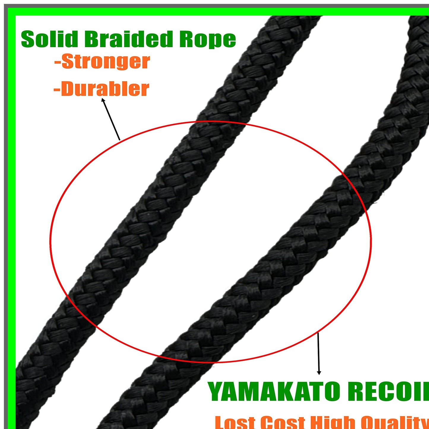 Recoil Starter Pull Cord Assembly for Predator 420 440cc Engine