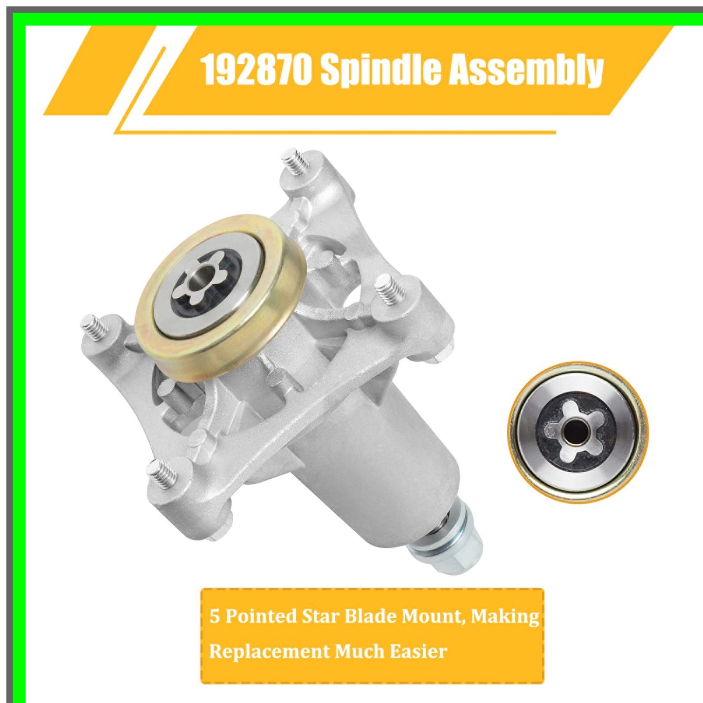 Mower Deck Spindle Assembly and Pulley Replacement for 46" 54" Models