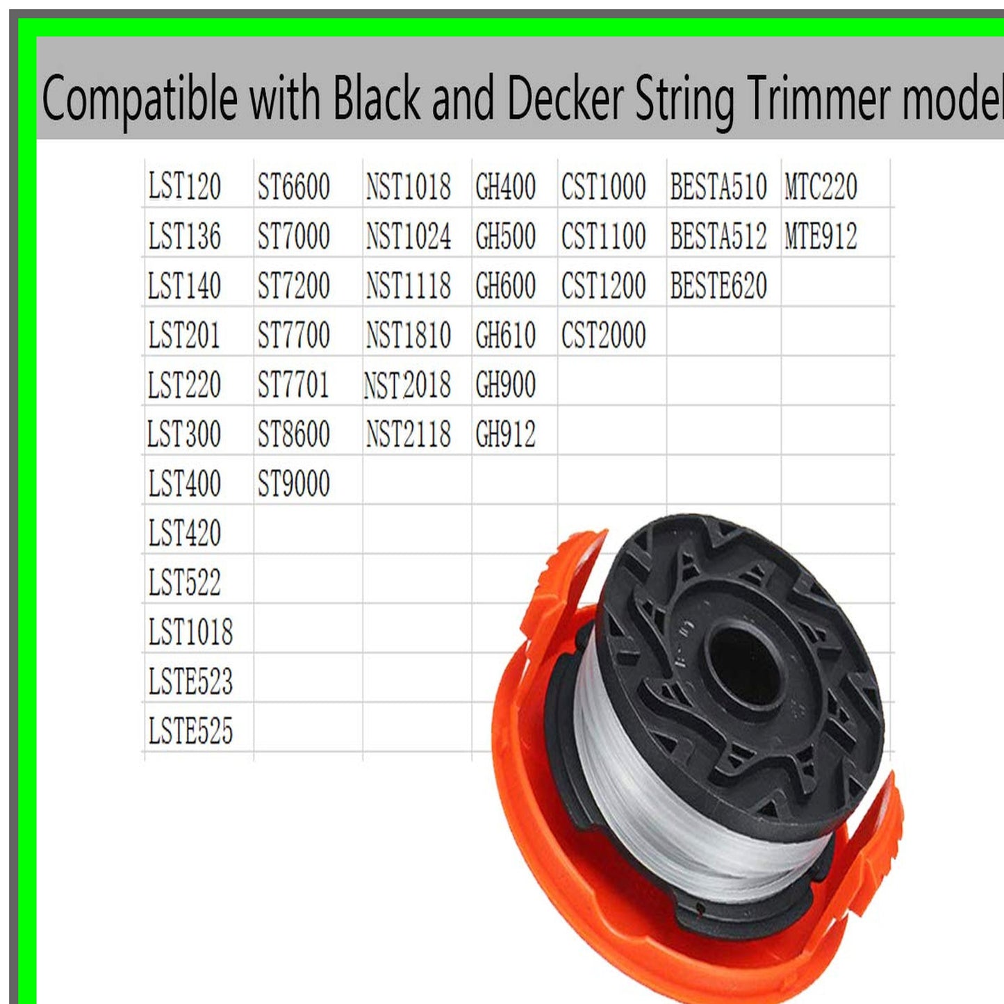 Trimmer Spool Cap Replacement for Black and Decker and Wacker Models