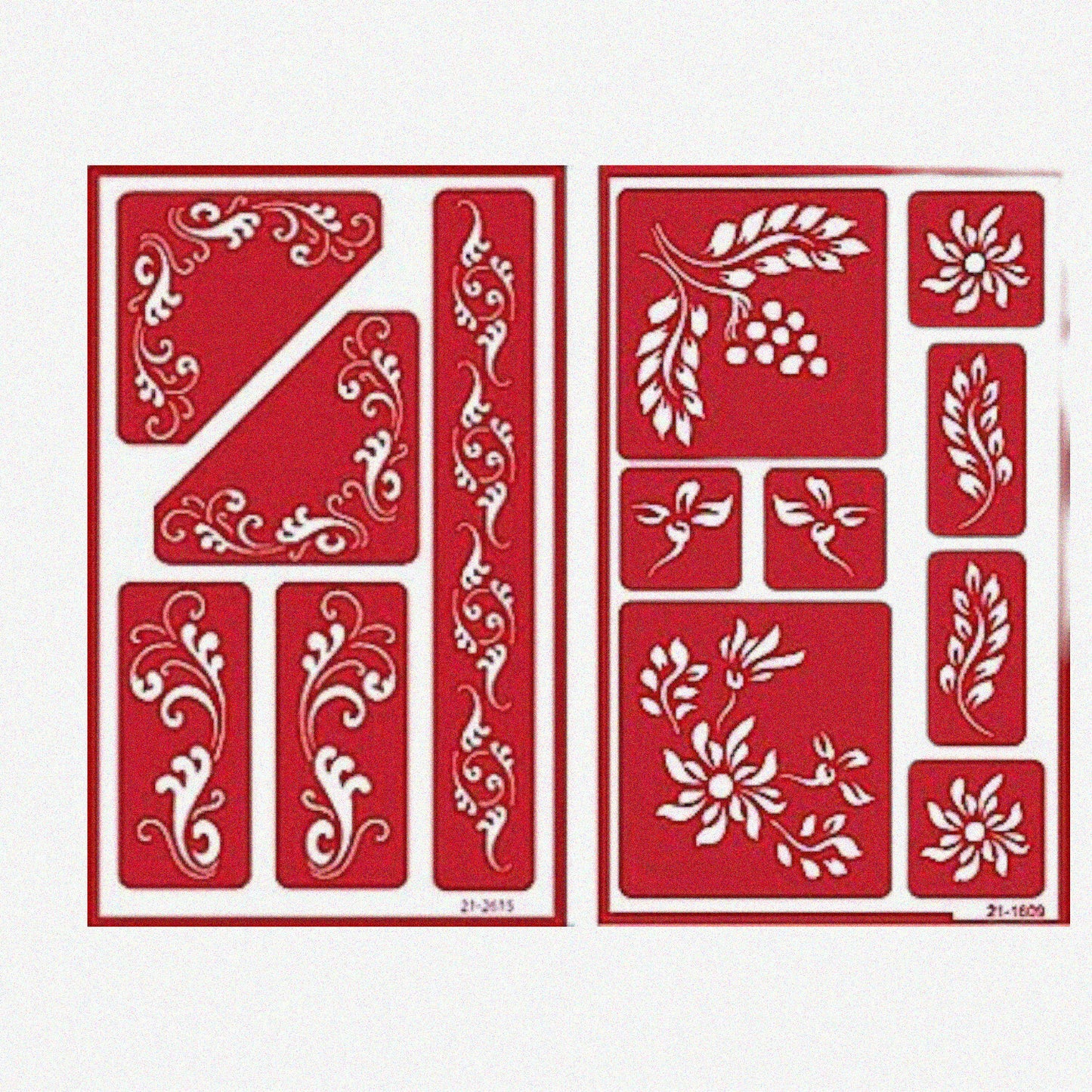 Reusable Self-Stick Etching & Stamping Bundle with Fleur de Lis & Laurels