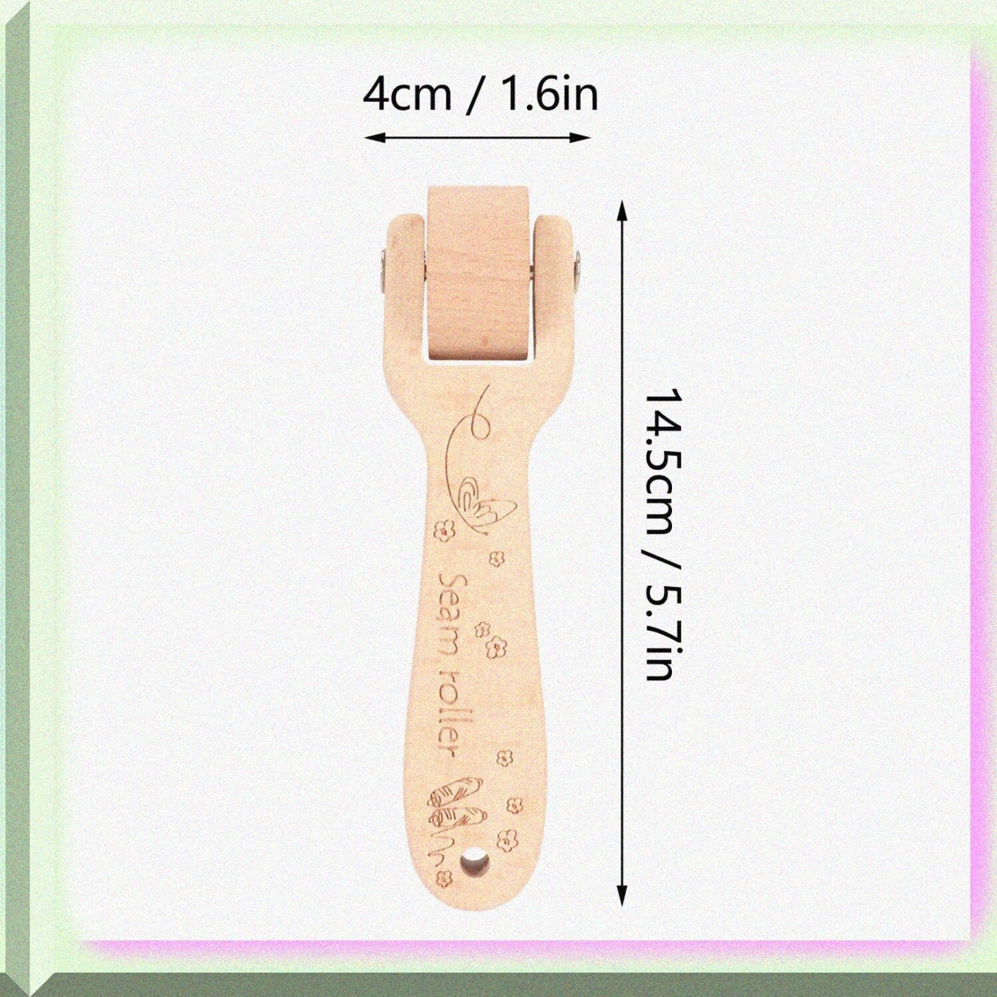 Wooden Sewing Tools Set with Clapper, Roller, and Turners