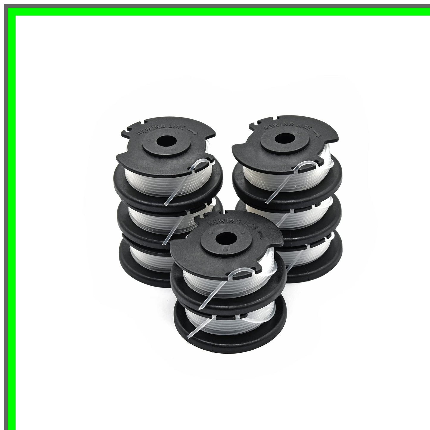 Efficient 0.065" Trimmer Spool Replacement for Hyper Tough Eater, 8 Pack