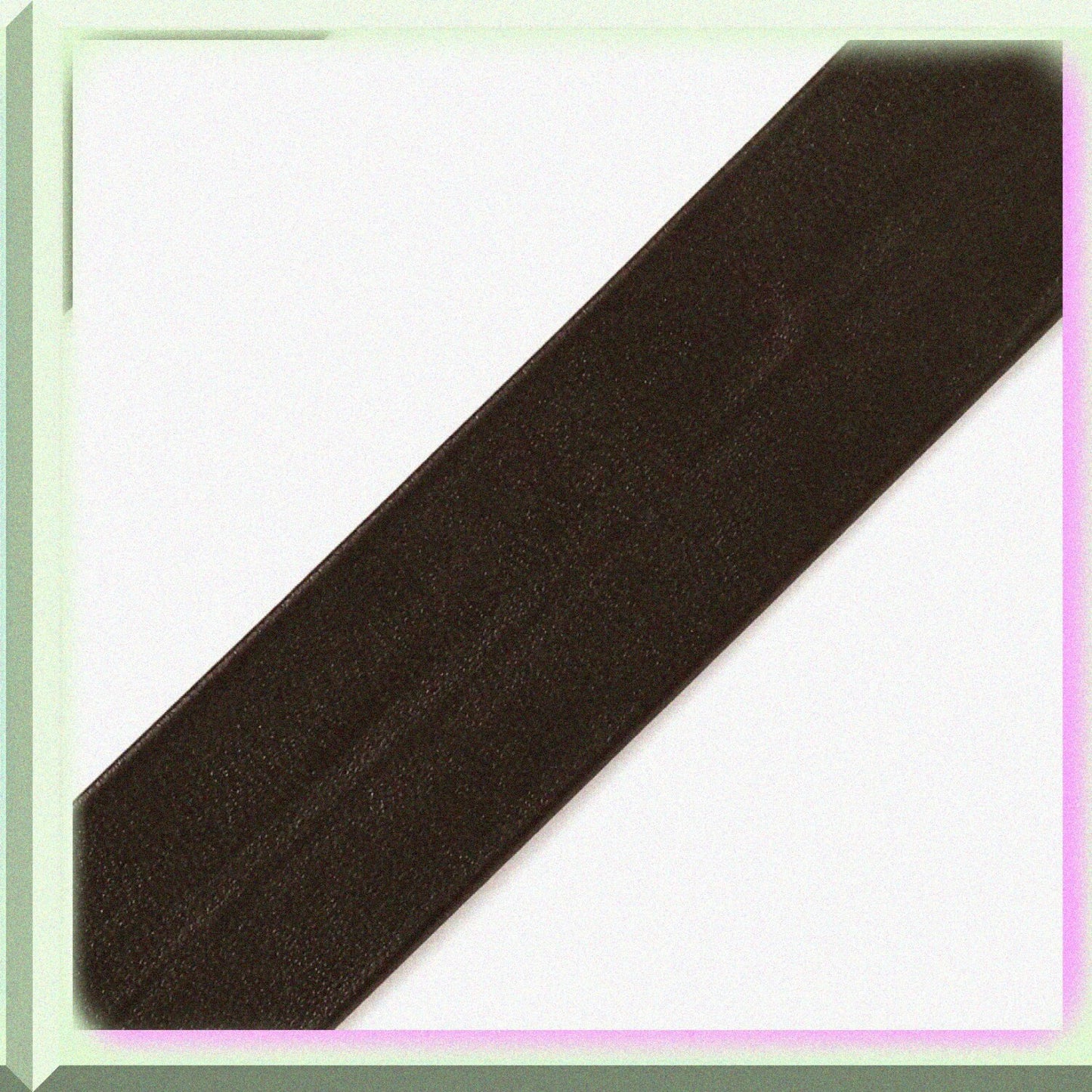 4-Yards Dark Brown Polyurethane Leather Fold-Over Trim 25mm