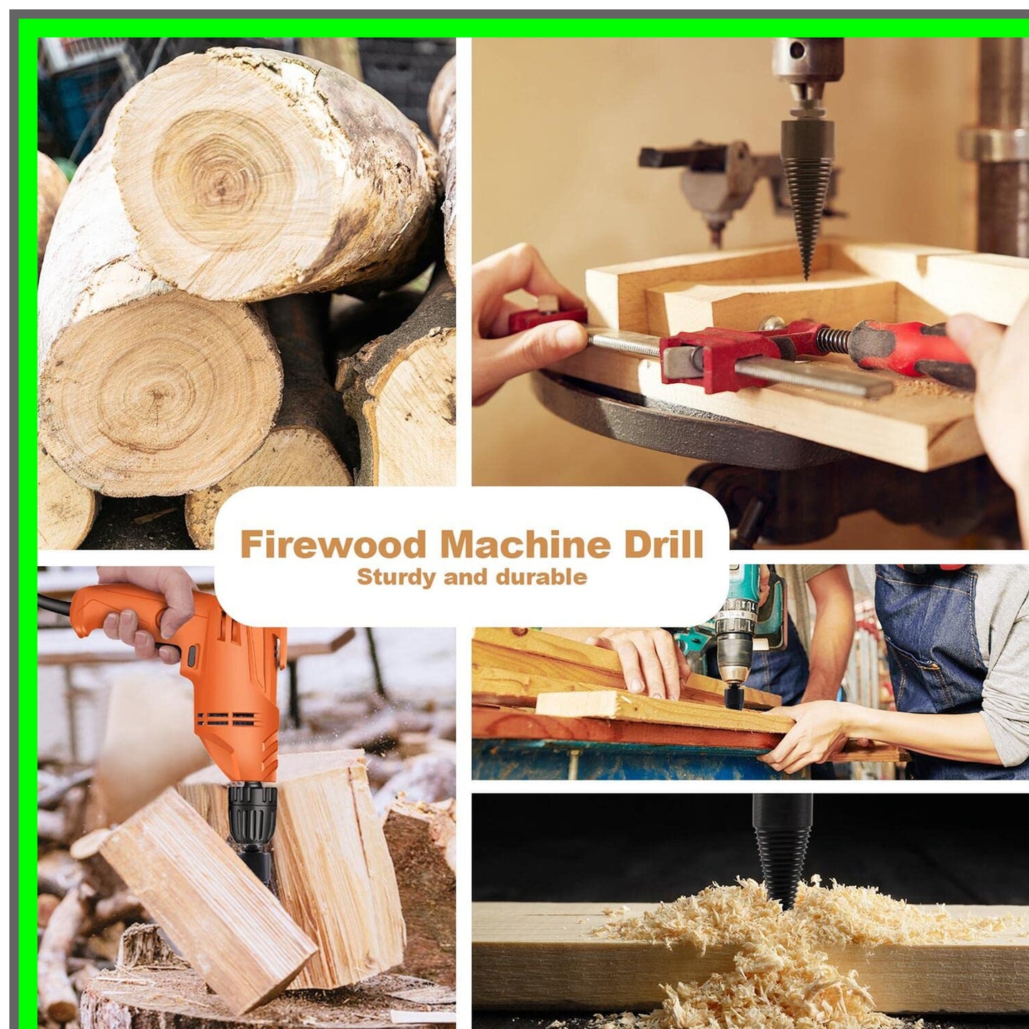 Heavy Duty Wood Splitter Drill Bit for Efficient Log Splitting 42mm