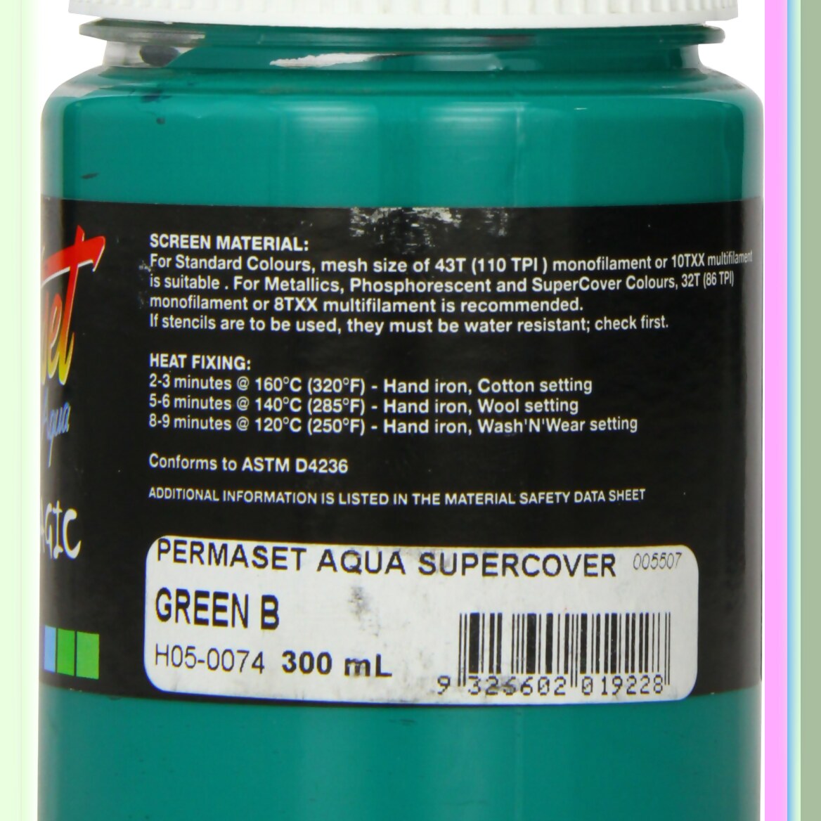 EcoPrint AquaGuard Green B Fabric Ink 300 mL