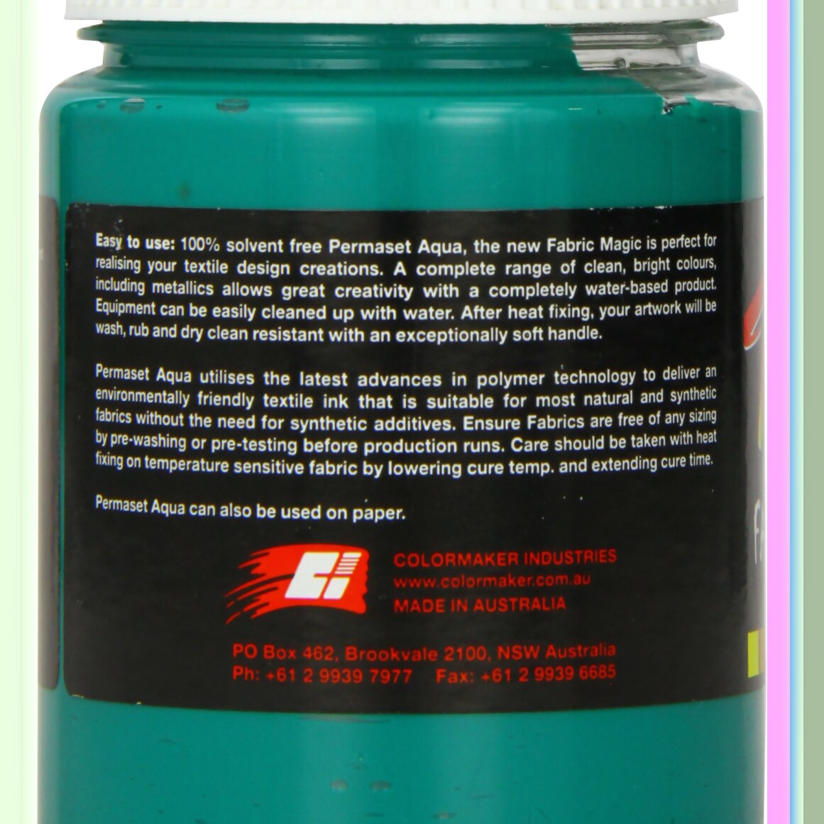 EcoPrint AquaGuard Green B Fabric Ink 300 mL