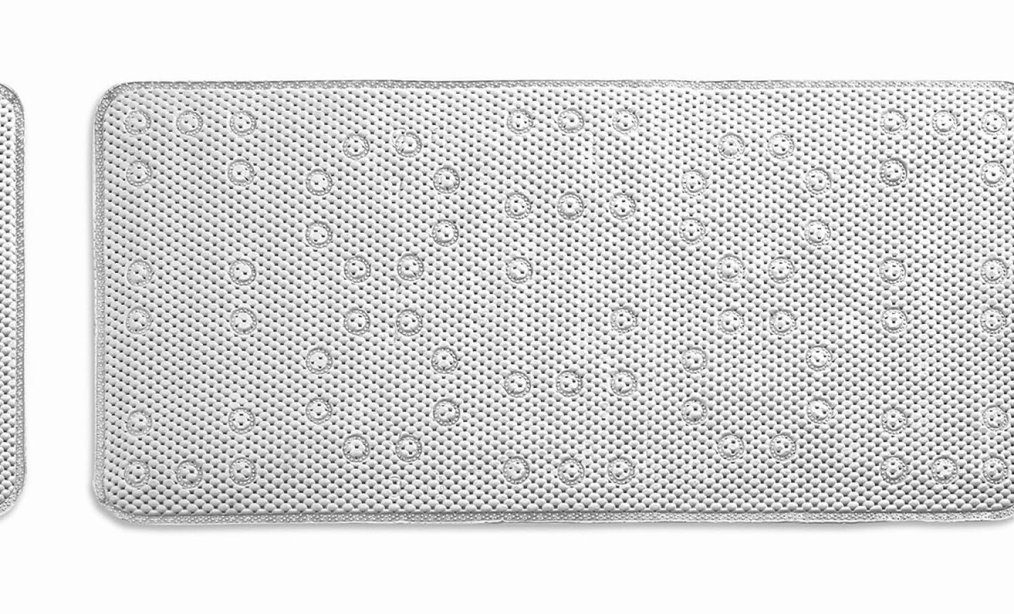 Anti-Slip White Bath Tub Mat 17"x36"