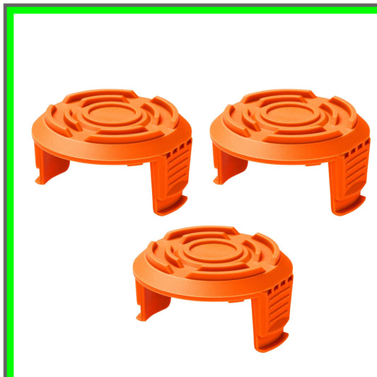 Trimmer Spool Cap Covers for Worx String Trimmers - 3-Pack Replacement