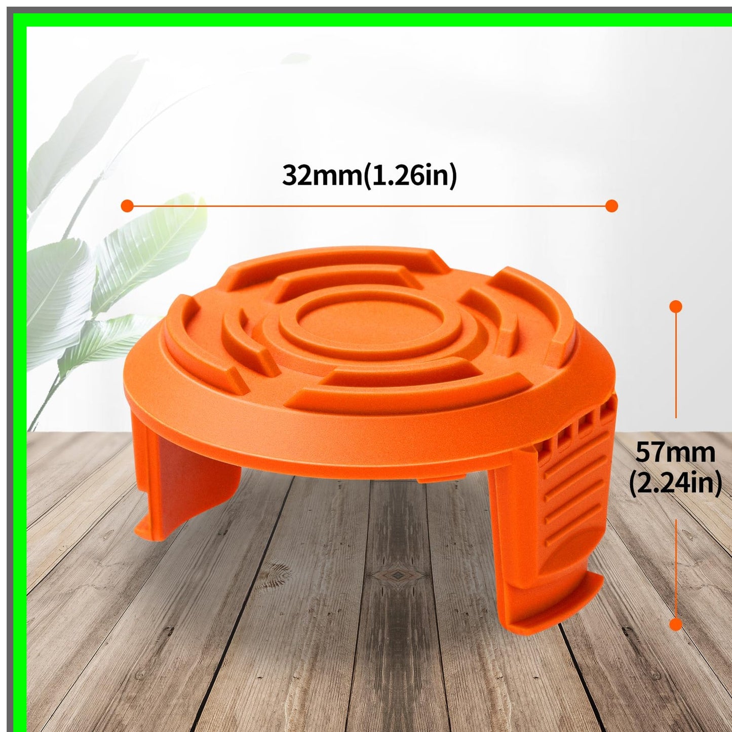 Trimmer Spool Cap Covers for Worx String Trimmers - 3-Pack Replacement